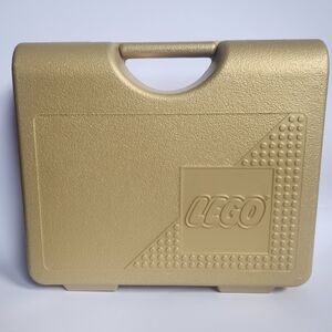 LEGO Vintage 1997 Gold Metallic Hard Cover Carrying Case Plastic